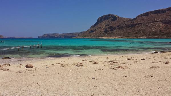Turquoise waters of Balos, Crete: a paradise to breathe in.