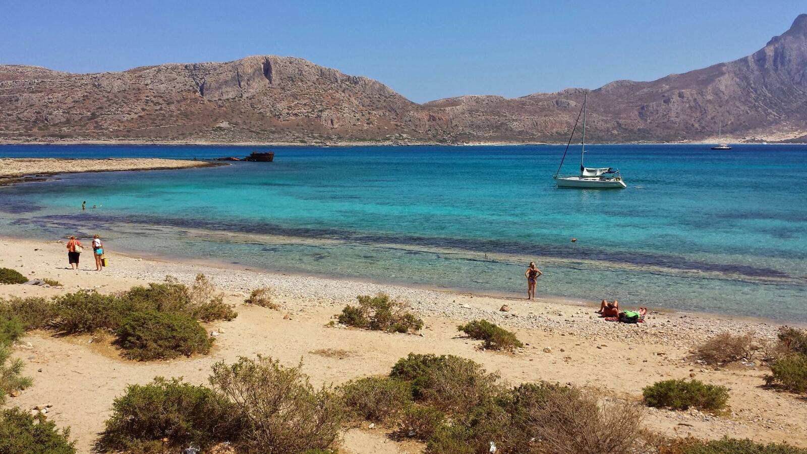Acque turchesi e sole a Balos: un pomeriggio di pura meraviglia cretese.