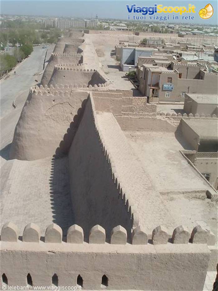 Khiva, Oq Shihbobo Bastion, panorama