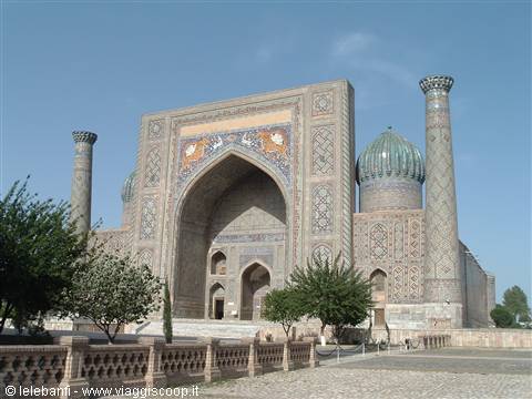 Samarkand, Registan Square, Mosque of the Lions