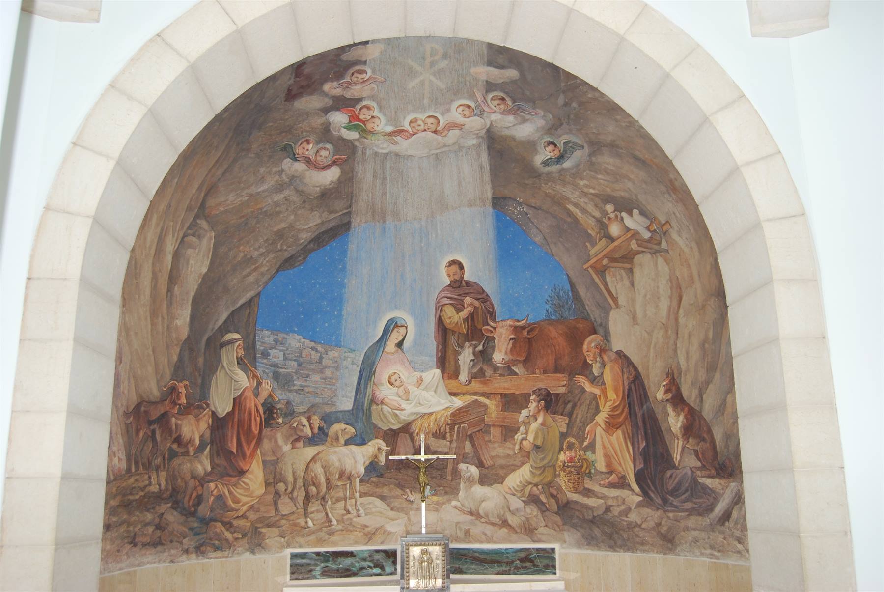 Bethlehem - Shepherds' Field - Church - Fresco