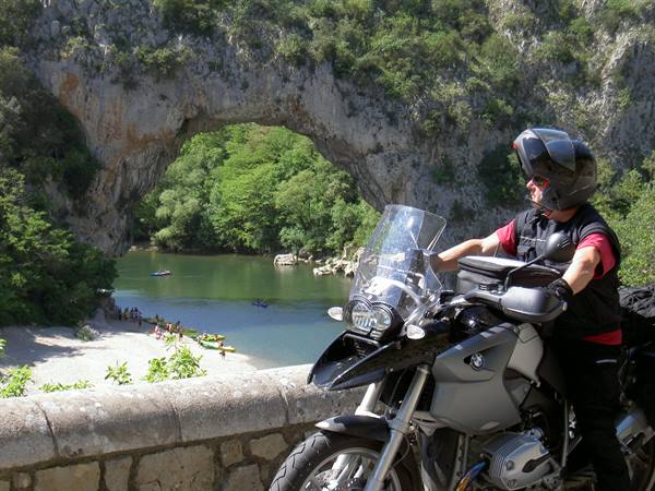 The Pont d'Arc in the Ardèche Gorges