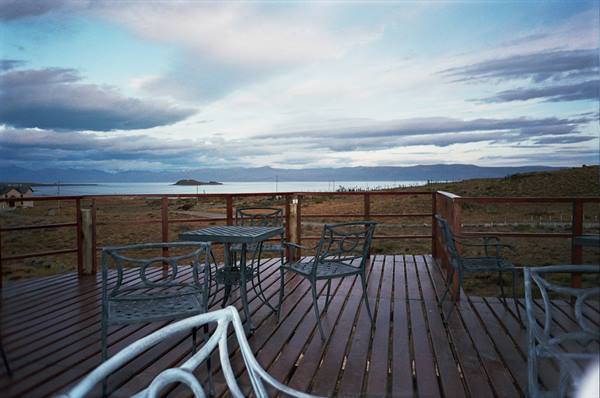 terrace over Patagonia and Lake Argentino