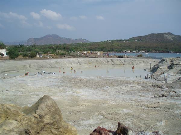 mud on Vulcano