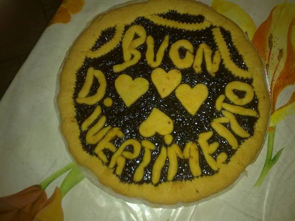 birthday cake made by a wife