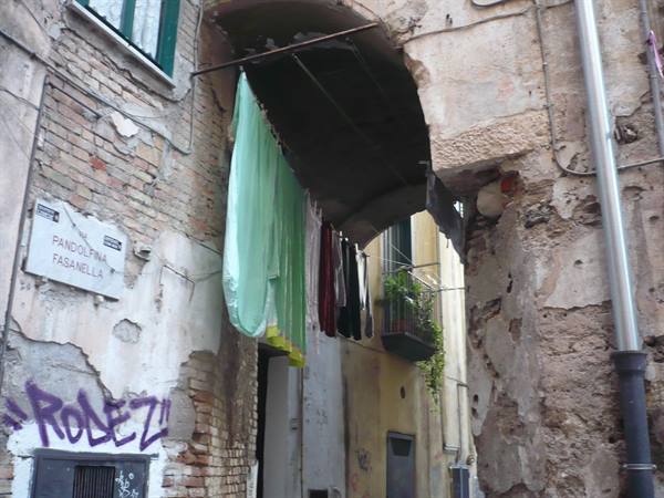laundry hung with cover