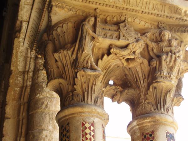 capital in the kiosk of Monreale