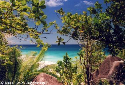 La Digue - on the trail between Grande Anse and Petite Anse