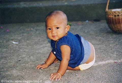 Little girl at Goa Lawah