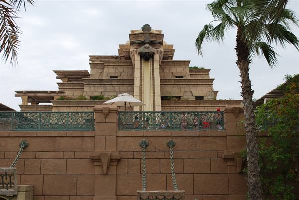 Ziggurat in the Atlantis water park