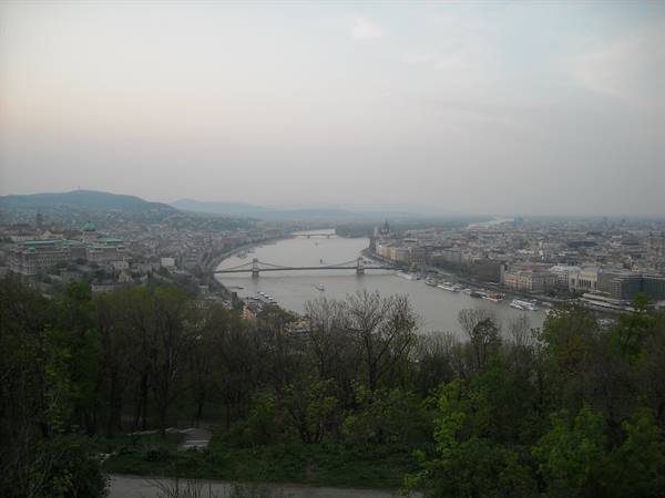 view of budapest from the citadel