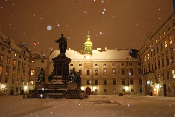 Hofburg under the snow