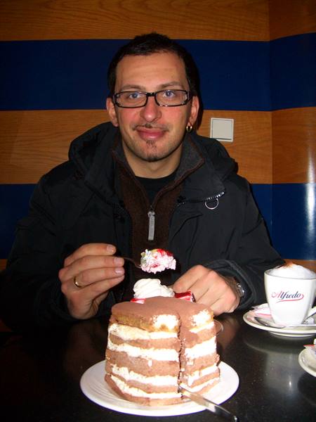 A nice slice of cake never hurts...