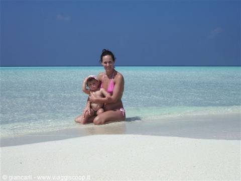 mum and sara on the sandbanks