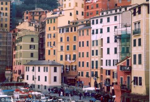 Camogli - The typical colourful houses