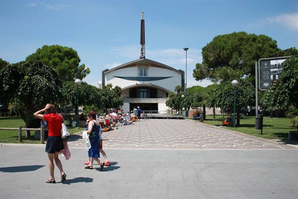 Lignano Sabbiadoro. The church of San Giovanni Bosco