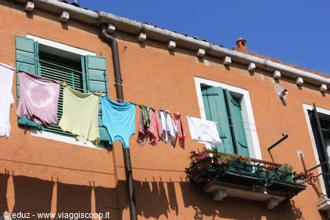 The laundry hanging out