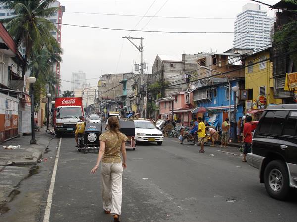 Adriatico Street, near the Bianca's Hotel