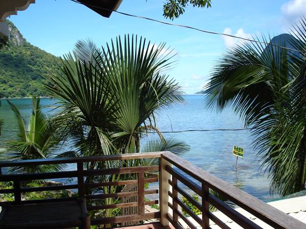 View from the hotel room in El Nido
