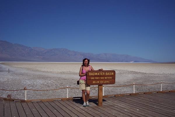 death valley -badwater: 85 mt below sea level