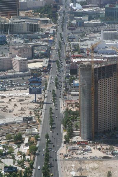 las vegas from the top of the emisphere tower
