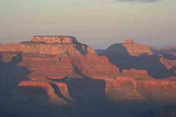 sunset at the grand canyon