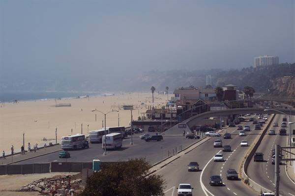 los angeles: the beach at santa monica
