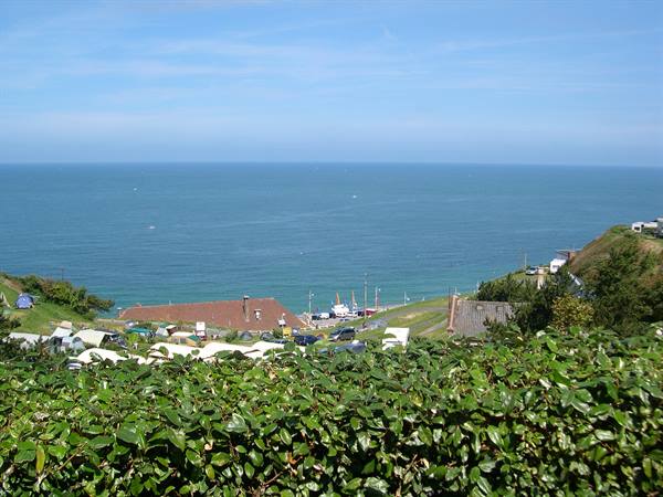 THE VIEW FROM OUR BUNGALOW CHALET N°8 (UPPER BRITTANY)