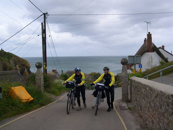 ONE OF THE COUNTLESS CLIMBS ENCOUNTERED ON THE TOUR
