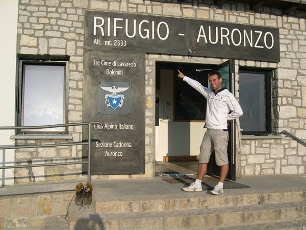 BELOW THE THREE PEAKS OF LAVAREDO AT RIFUGIO AURONZO
