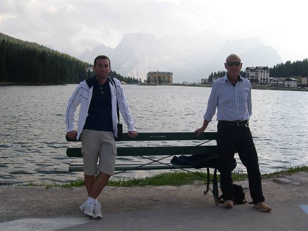 WITH MY FATHER AT LAKE MISURINA 