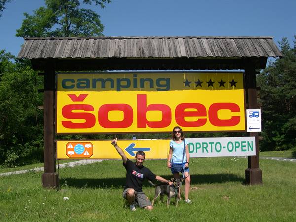OUR FANTASTIC 5-STAR CAMPSITE SET IN THE WOODS . . .