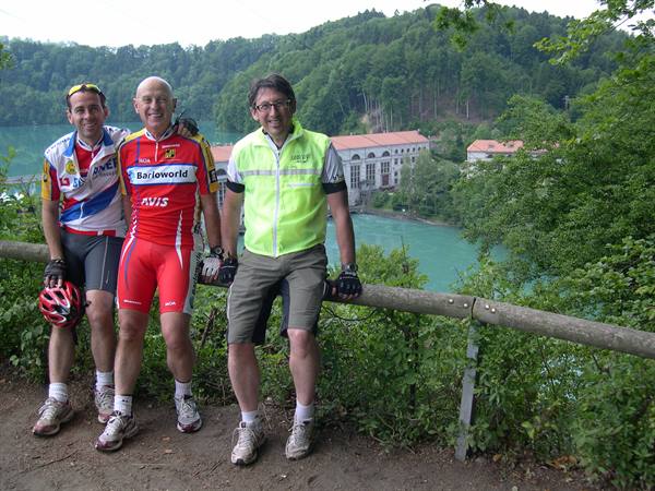IN THE BACKGROUND A MIGHTY DAM