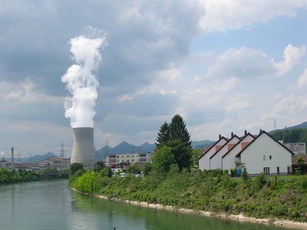 ONE OF THE NUCLEAR POWER PLANTS OF SWITZERLAND