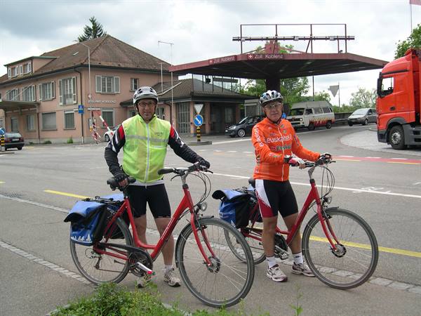 LUCIANO AND ROBERTO NEAR THE CUSTOMS WITH GERMANY