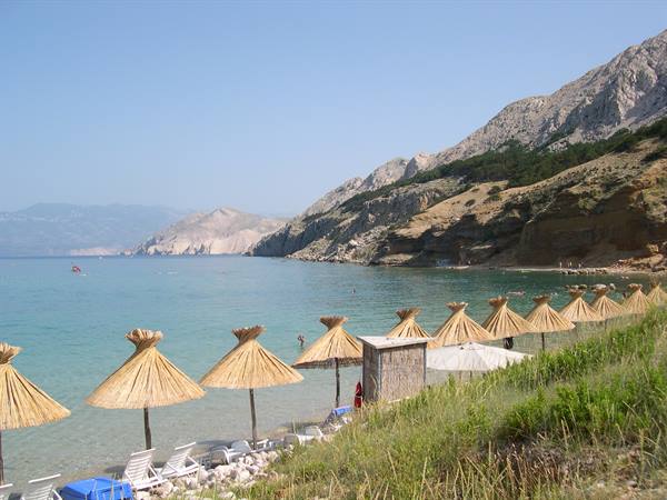 BEAUTIFUL BASKA BEACH ON THE ISLAND OF KRK