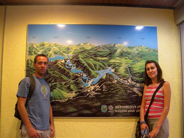 THE MAP OF THE PLITVICE LAKES