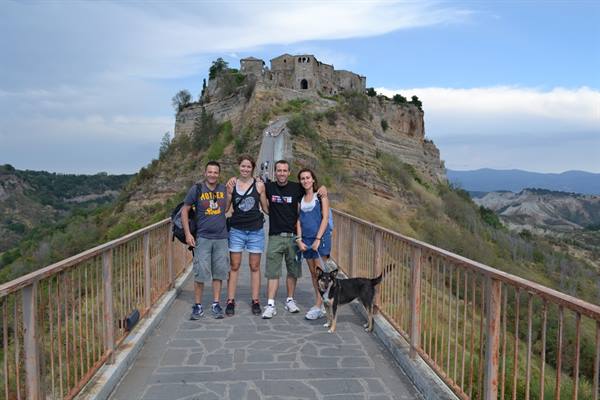 IN THE BACKGROUND CIVITA DI BAGNOREGGIO