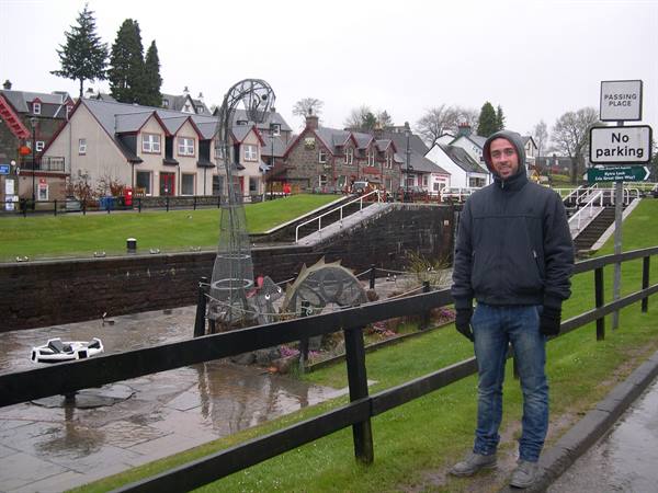 CLAUDIO AND THE NESSIE MONSTER AT FORT AUGUSTUS