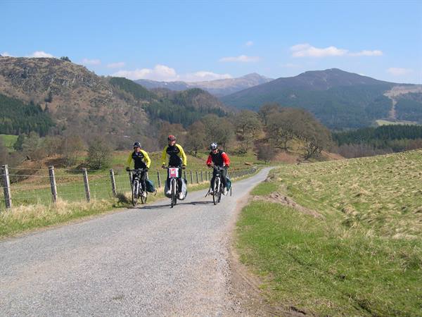 ONE OF THE COUNTLESS CLIMBS . . . EVEN THOUGH IN THE PHOTO IT LOOKS FLAT . . .