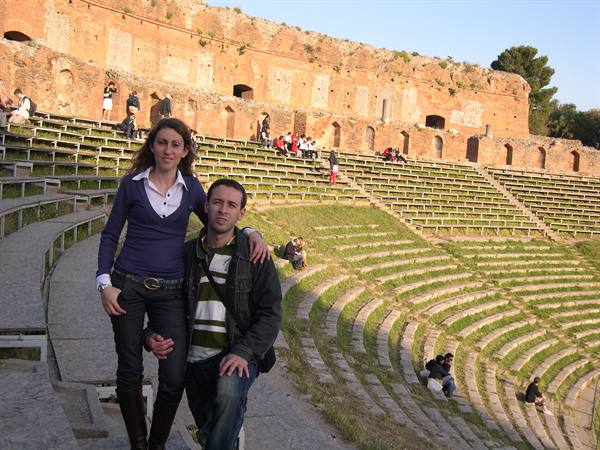 INSIDE THE GREEK THEATRE - TAORMINA -