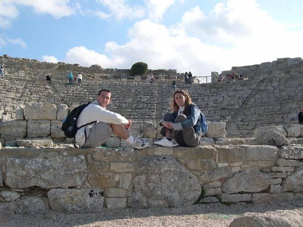 SEATED AMONG THE RUINS OF SEGESTA