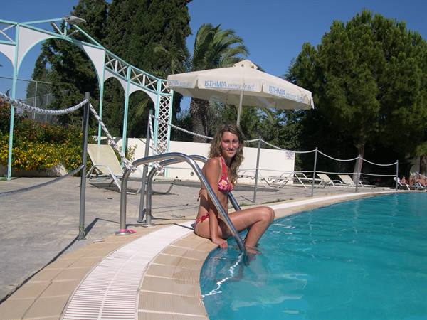 LOOKING FOR RELIEF BY THE POOL