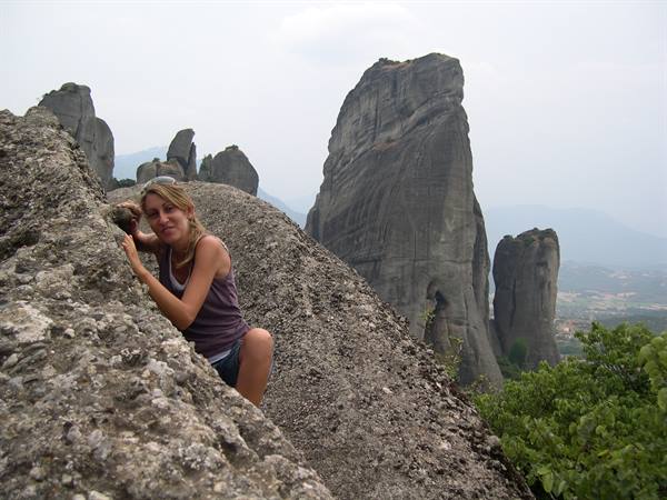 CLIMBING ON THE ROCK