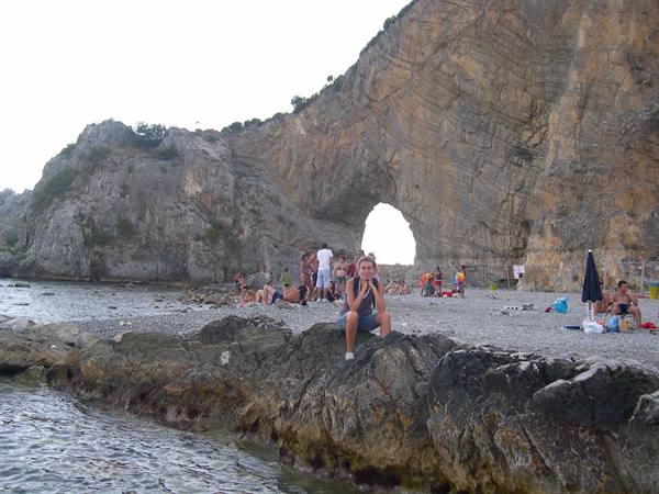 VALENTINA ON THE BEACH OF PALINURO