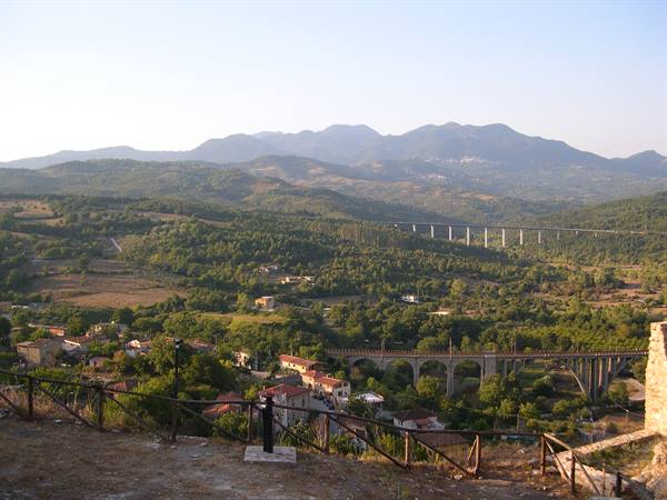 VIEW OF THE VALLEY WITH ITS OLD RAILWAY