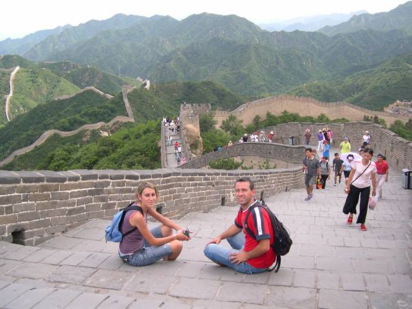 SEATED ON THE GREAT WALL