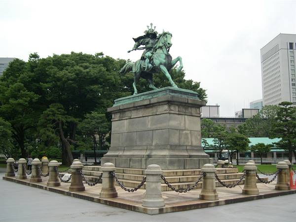 A FAMOUS JAPANESE SAMURAI ON HORSEBACK