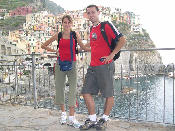 CLAUDIO, VALE AND IN THE BACKGROUND THE TYPICAL COLOURS OF THE PARK