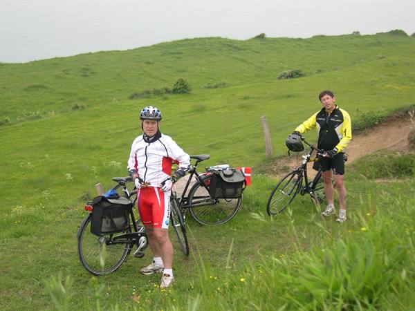 DAD AND UNCLE IN THE GREEN OF DENMARK